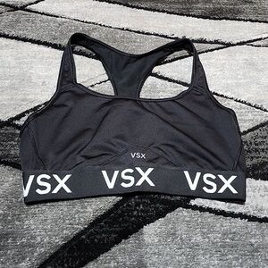 VSX SPORT 2015 BLACK LOGO UNLINED RACERBACK SPORTS BRA